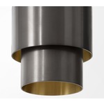 Ring Linear Multi Light Pendant - Bronze