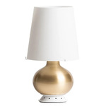 Fontana Brass Table Lamp - Brass / White