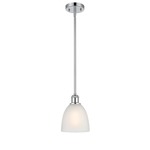 Castile Pendant - Polished Chrome / White