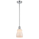 Ellery Pendant - Polished Chrome / White