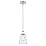 Ellery Pendant - Polished Chrome / Clear