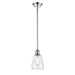 Ellery Pendant - Polished Nickel / Clear