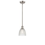 Castile Pendant - Brushed Satin Nickel / Clear