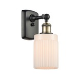 Hadley Wall Sconce - Black / Antique Brass / Matte White