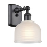 Dayton Wall Sconce - Matte Black / White