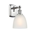 Castile Wall Sconce - Polished Chrome / White