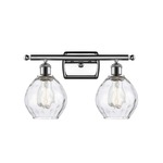 Waverly Bathroom Vanity Light - Polished Chrome / Clear