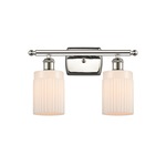 Hadley Bathroom Vanity Light - Polished Nickel / Matte White