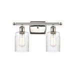 Hadley Bathroom Vanity Light - Polished Nickel / Clear