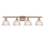 Arietta Bathroom Vanity Light - Antique Copper / Clear