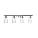 Hadley Bathroom Vanity Light - Brushed Satin Nickel / Clear