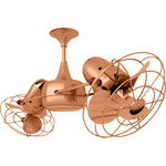 Duplo Dinamico Metal Ceiling Fan - Brushed Copper