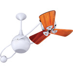 Brisa 2000 Wood Ceiling Fan - Gloss White / Mahogany Tone