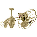 Ar Ruthiane Metal Ceiling Fan - Polished Brass