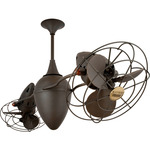 Ar Ruthiane Metal Ceiling Fan - Bronzette