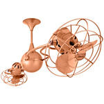 Italo Ventania Metal Ceiling Fan - Brushed Copper