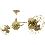 Italo Ventania Metal Ceiling Fan - Polished Brass