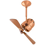 Bianca Directional Wood Ceiling Fan - Brushed Copper / Mahogany