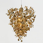 Argent Small Chandelier - White / Gold Plated