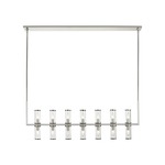 Revolve Linear Pendant - Polished Nickel / Clear