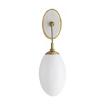 Bindi Wall Sconce - Antique Brass / Opal