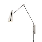 Lorne Swing Arm Plug-in Wall Sconce - Polished Nickel