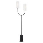 Vesper Floor Lamp - Old Bronze / White