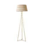 Lola Floor Lamp - Gold / Ivory White