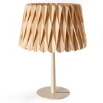 Lola Table Lamp - Matte Ivory / Natural Beech Wood