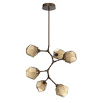 Gem Vine Branch Chandelier - Flat Bronze / Bronze