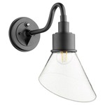 Torrey Wall Sconce - Noir / Clear Seeded