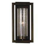 Theorem Wall Sconce - Mahogany Bronze / Clear Seeded