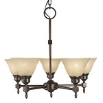 Taylor Chandelier - Siena Bronze / Champagne Marble