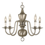 Jamestown Foyer Chandelier - Satin Pewter