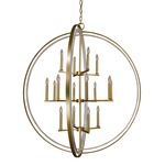 Constellation Foyer Chandelier - Satin Brass / Satin White