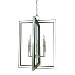 Symmetry Chandelier - Brushed Nickel / Matte Black