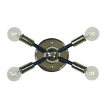 Simone Sputnik Wall Sconce - Polished Nickel / Matte Black