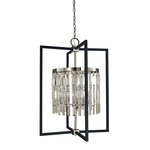 Hannah Chandelier - Matte Black / Brushed Nickel