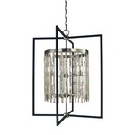 Hannah Chandelier - Matte Black / Brushed Nickel