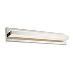 Fusion Bathroom Vanity Light - Chrome / White