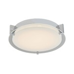 Matrix Round Ceiling Light Fixture - Chrome / Frosted