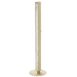 Artes Floor Lamp - Satin Brass / Honed Alabaster