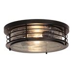 Archer Ceiling Light - Black / Clear Seedy