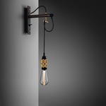 Hooked Wall Sconce - Graphite / Brass