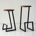 Corktown Stool - Walnut / Black