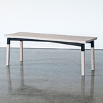 Parkdale Bench - White Oak / Black