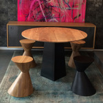 Brockton Dining Table - Natural Oak / Black