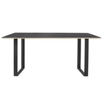 70/70 Dining Table - Black / Black Linoleum