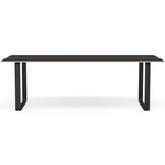 70/70 Dining Table - Black / Black Linoleum