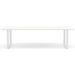 70/70 Dining Table - White / White Laminate